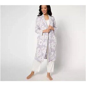 Berkshire Homewear Flowers for Mom Waffle Knit Spa Robe Daisies,Medium